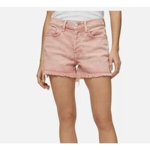 7 For All Mankind Monroe Cutoff Shorts Mineral Pink (Salmon / Peach) Size 26